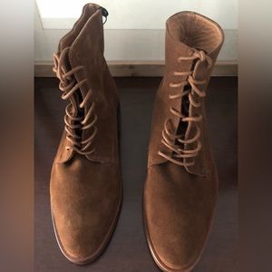 Massimo Dutti Lace up brown boots